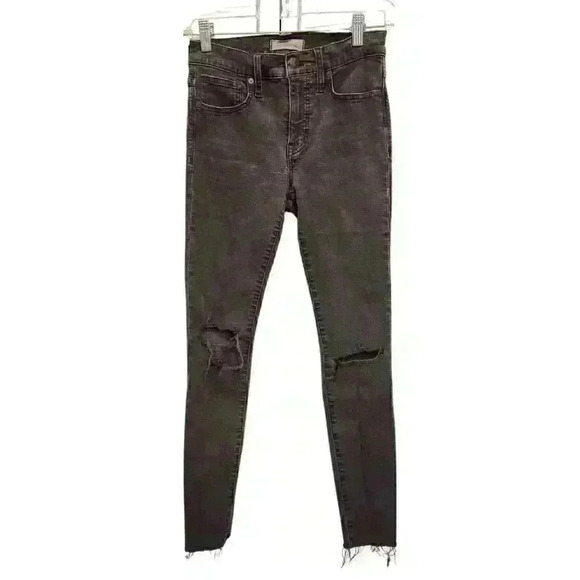 Women's Madewell 9" High Rise Skinny Distressed Jeans - Picture 1 of 8